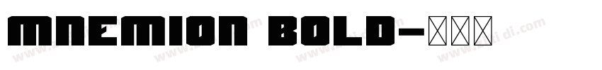 Mnemion Bold字体转换
